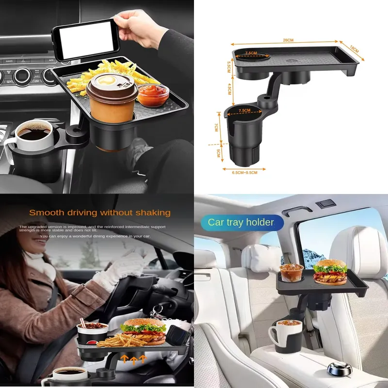 Food With Snacks - Car Cup Holder Expander Multi-Function Drink