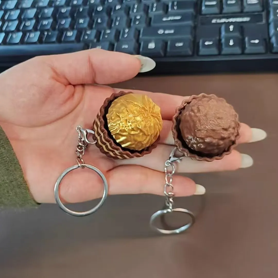Junk Food Snacks - Dubai Chocolate Keyboard Keychain Stress Relief