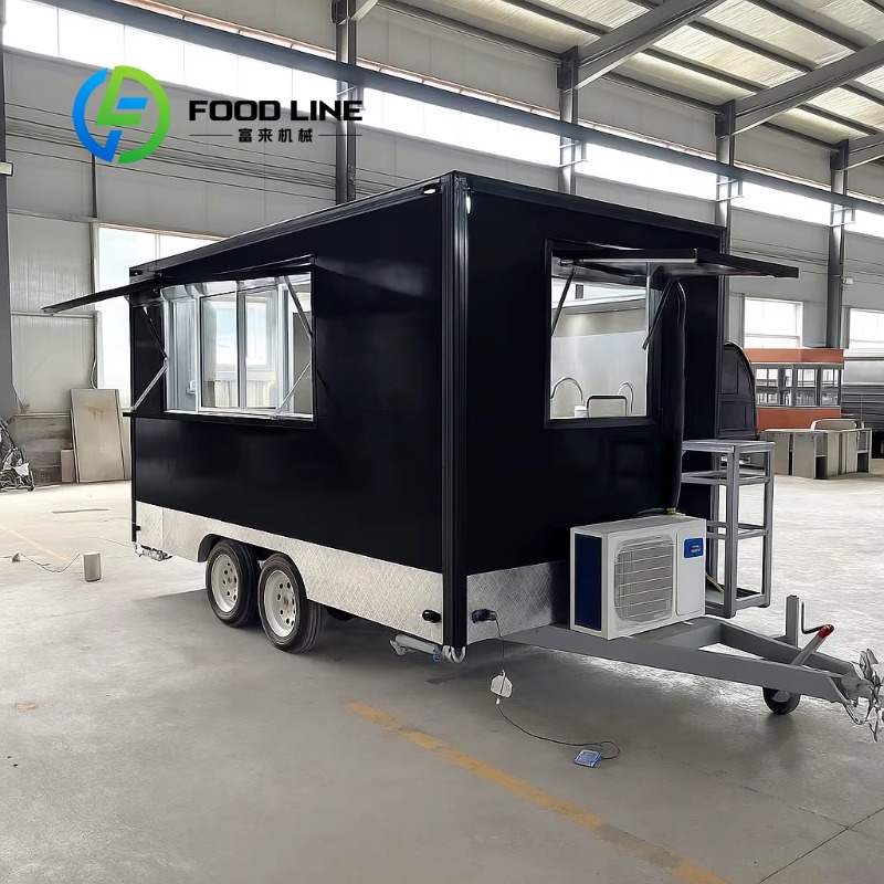 Fast Food With Snacks - Customized Mobile Kitchen Outdoor Square Food
