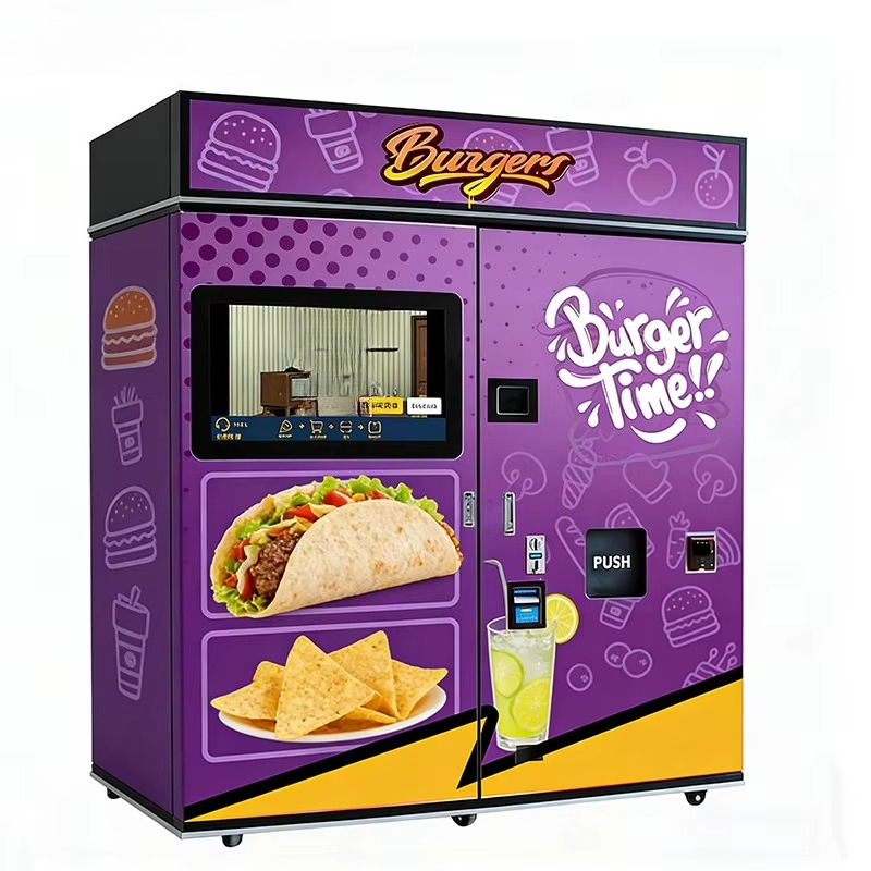 Food With Snacks - Customized Fast Food Vending Machine Microwave