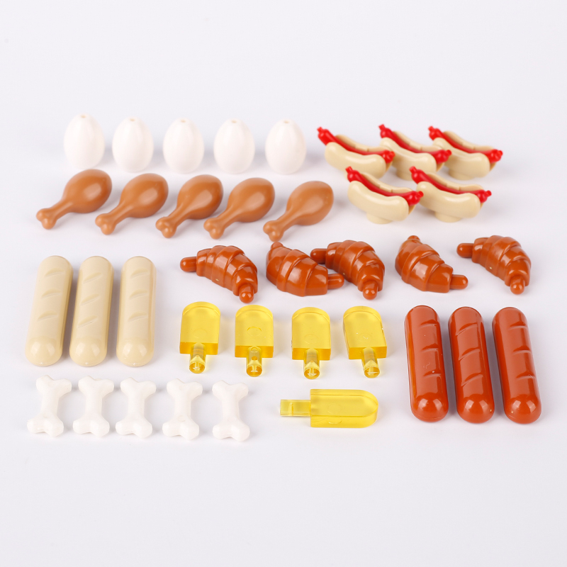 MOC City Street Figures Food P - đánh giá và giá Junk Food Snacks