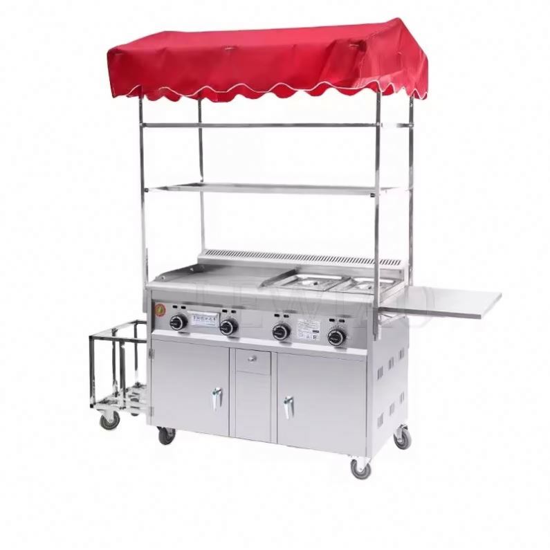 Mobile Food Cart Trailer Stain - đánh giá và giá Food Snacks Catering