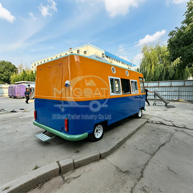 Commercial Mobile Food Van wit - đánh giá và giá Food Snacks Catering
