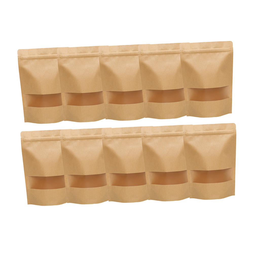 50Pcs Kraft Paper Zipper Seale - đánh giá và giá Food With Snacks