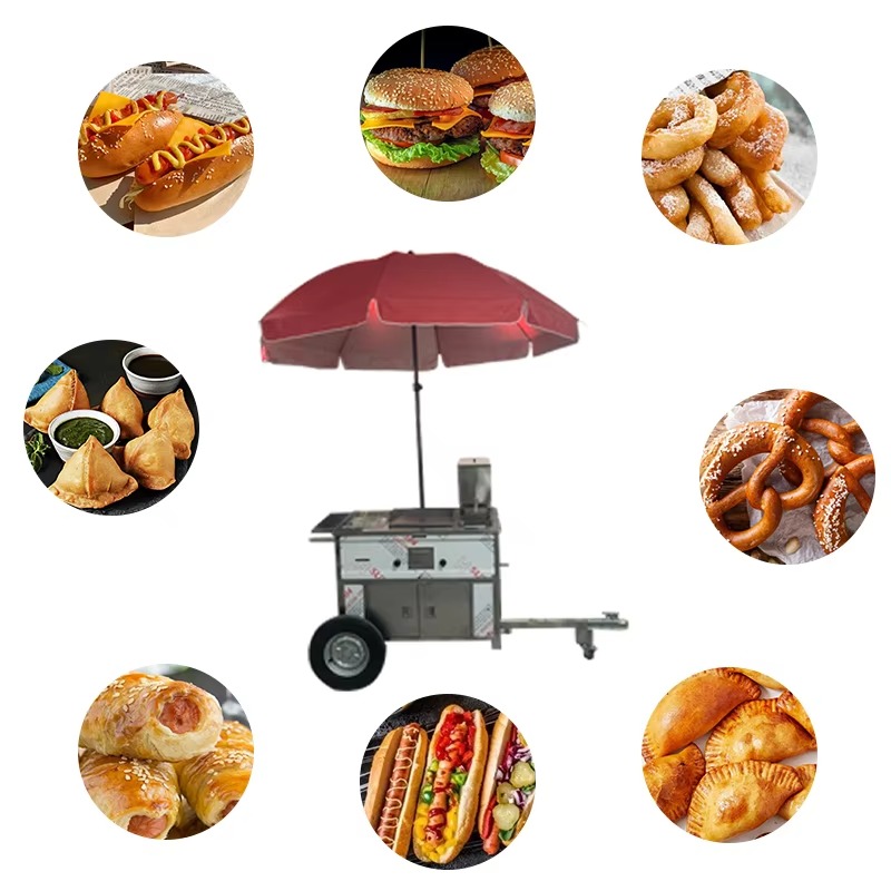 Mobile Street Snack Cart Towab - đánh giá và giá Fast Food With Snacks