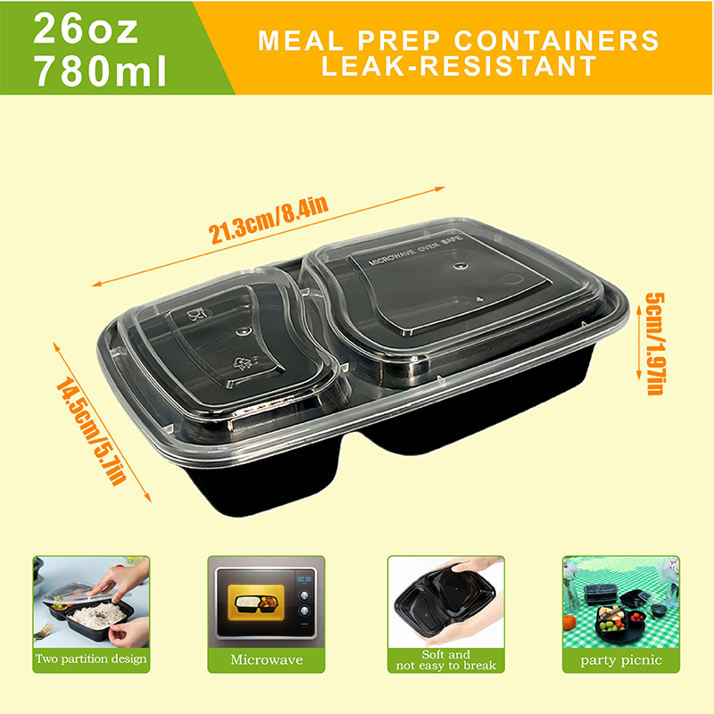 10/40 Pack 26 oz Two-Compartme - đánh giá và giá Fast Food With Snacks