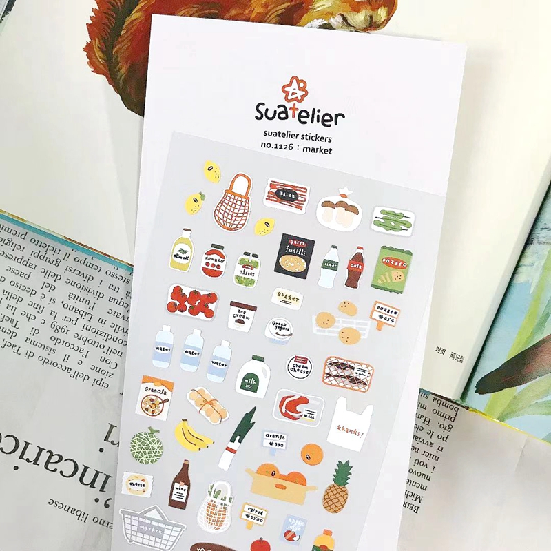 Suatelier Nhật Ký Dán No.1126  - đánh giá và giá Junk Food Snacks