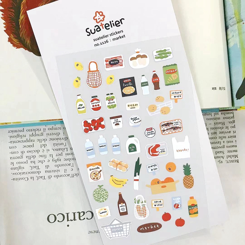 Suatelier Nhật Ký Dán No.1126  - đánh giá và giá Junk Food Snacks