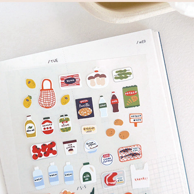 Suatelier Nhật Ký Dán No.1126  - đánh giá và giá Junk Food Snacks