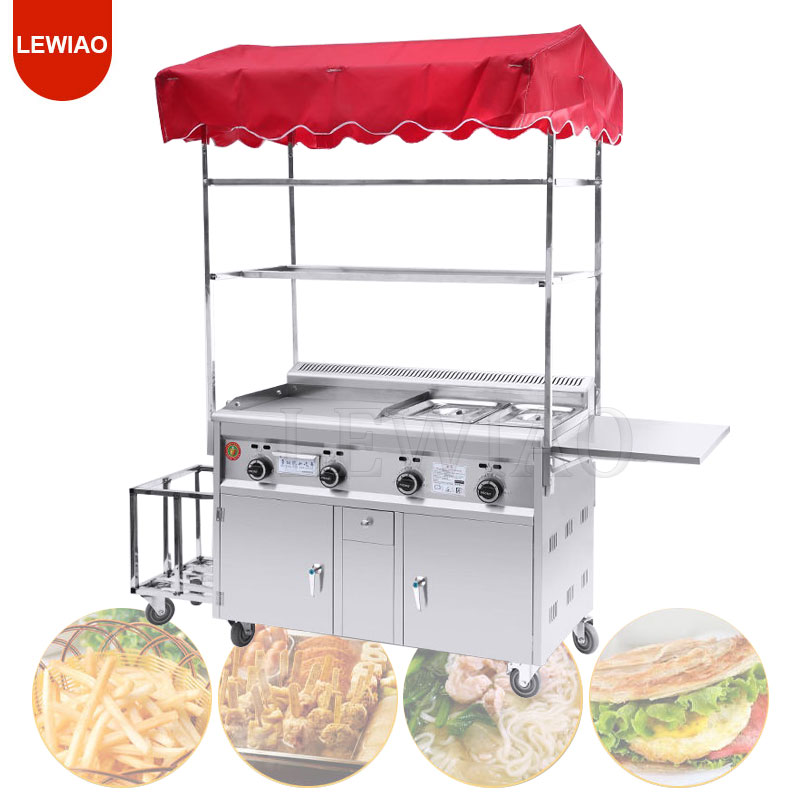 Mobile Food Cart Trailer Stain - đánh giá và giá Food Snacks Catering