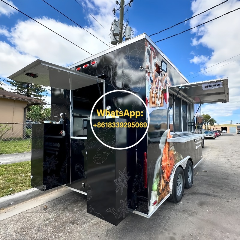 Mobile Food Trailer Fast Food  - đánh giá và giá Food Snacks Catering