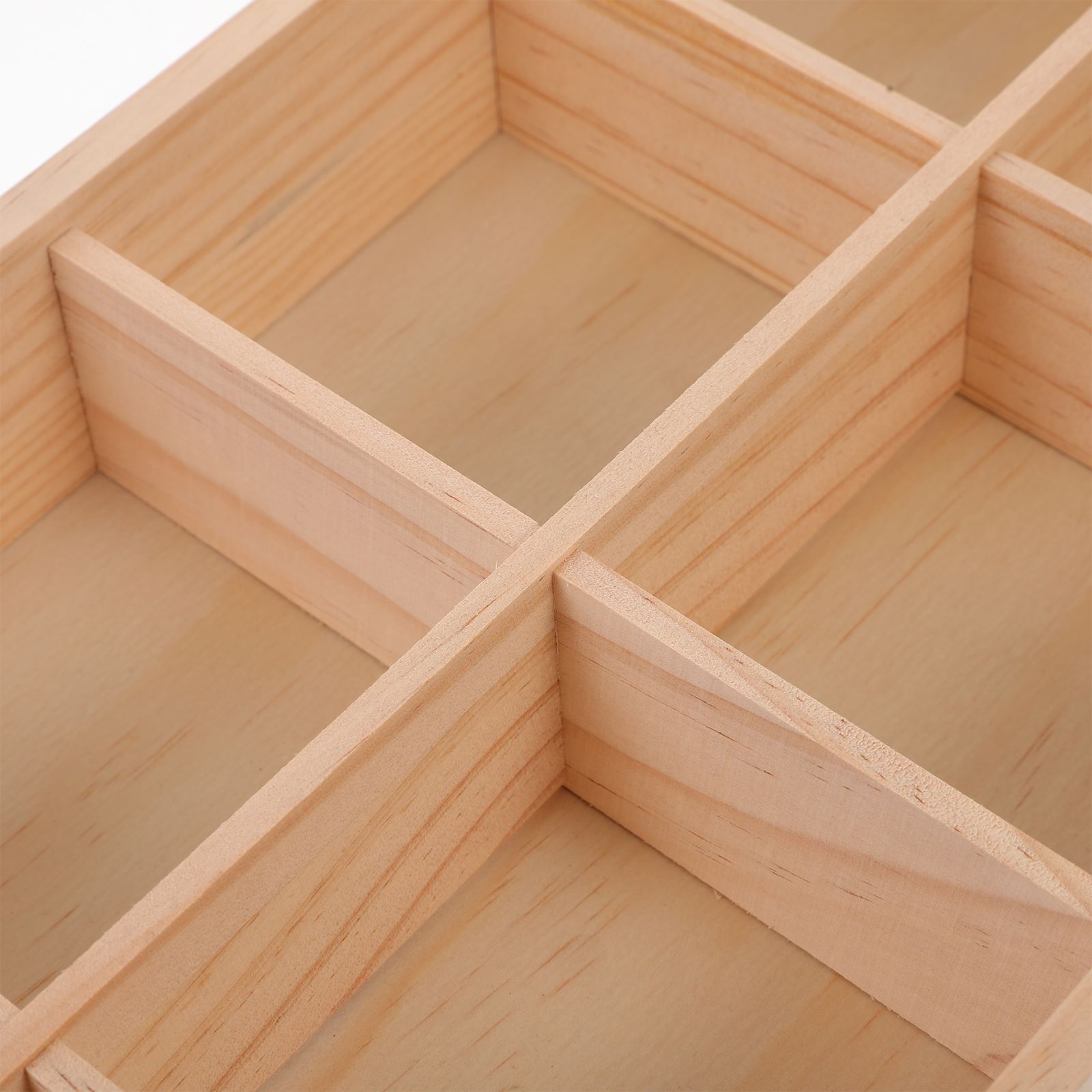 1pc Wooden Divided Storage Box - đánh giá và giá Food Snacks Packets