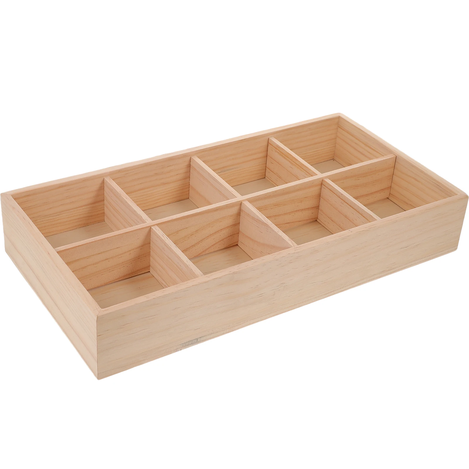 1pc Wooden Divided Storage Box - đánh giá và giá Food Snacks Packets