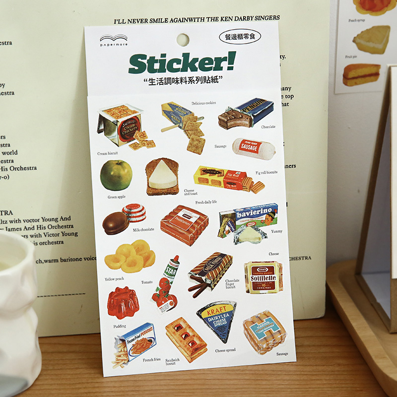 Cute Foods Sticker Aesthetic S - đánh giá và giá Junk Food Snacks