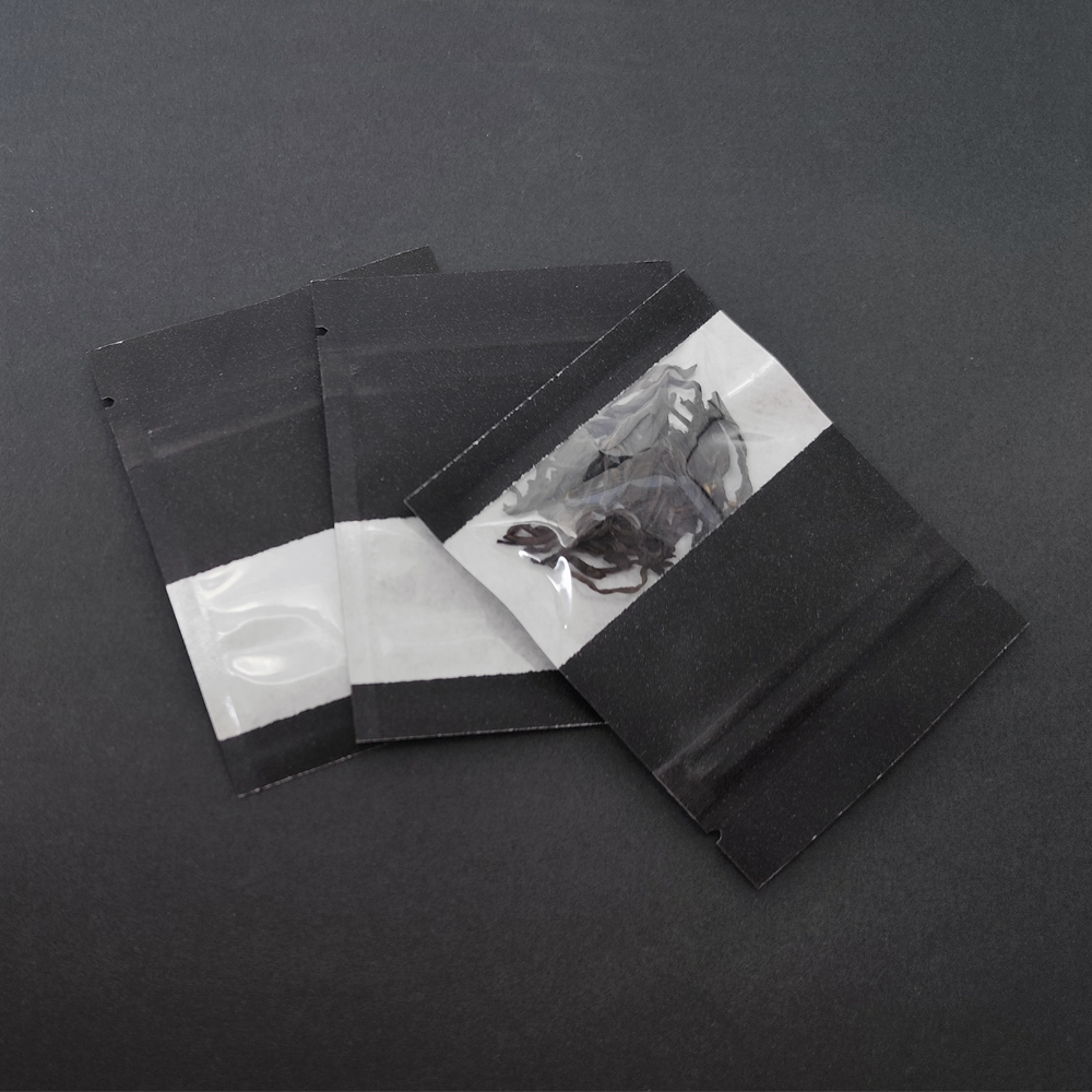 100pcs Black Reclosable Kraft  - đánh giá và giá Food Snacks Packets